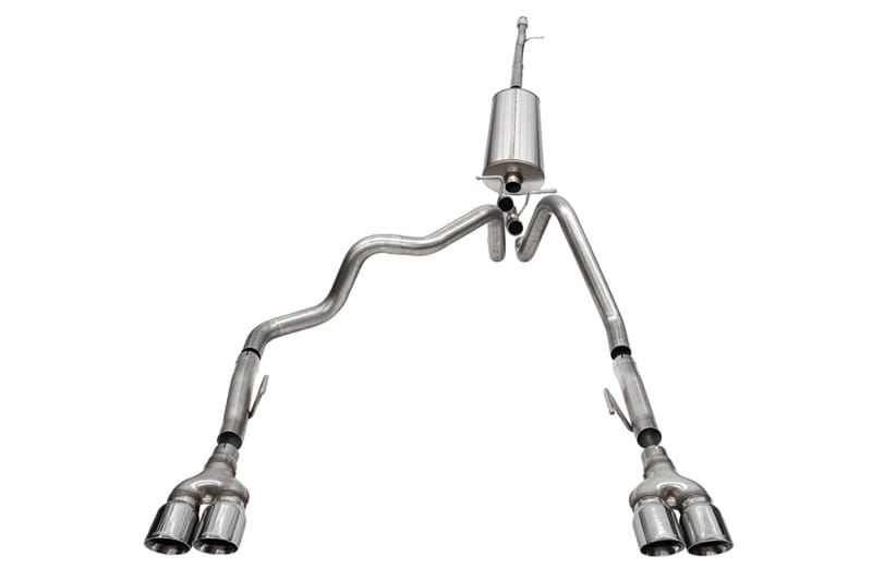 CORSA Performance — 3.0in. Dual Rear Exit Cat-Back Exhaust System with Twin 4.0in. Tips