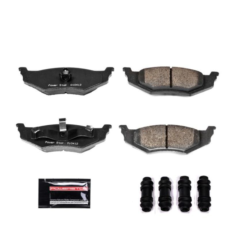 PowerStop — PowerStop - Z23 Daily Driver Carbon-Fiber Ceramic Brake Pads with Hardware Kit
