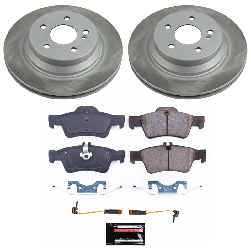 PowerStop — Semi-Coated Rotor and Low-Dust Ceramic Brake Pad Kit