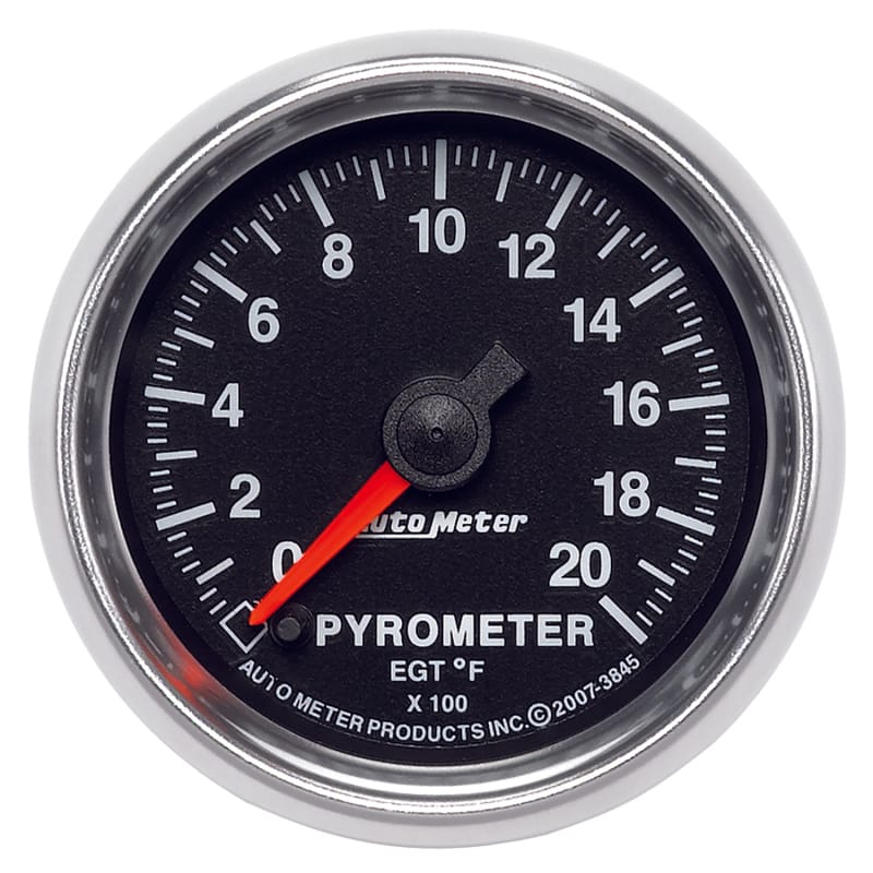 AutoMeter — GAUGE, PYROMETER (EGT), 2 1/16", 2000?F, DIGITAL STEPPER MOTOR, GS