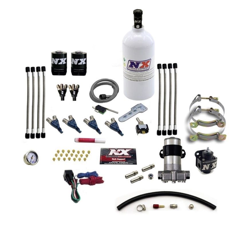 Nitrous Express — Nitrous Express 4 Cyl Piranha Nitrous Kit (Pro-Mod) w/2.5lb Bottle
Injection System Kit
N2OSys