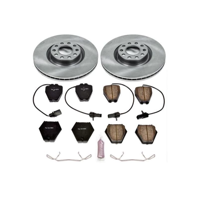 PowerStop — OE Stock Replacement Low-Dust Ceramic Brake Pad and Rotor Kit