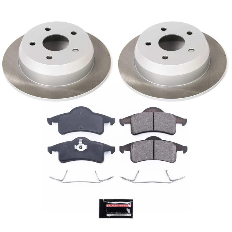 PowerStop — Semi-Coated Rotor and Low-Dust Ceramic Brake Pad Kit
