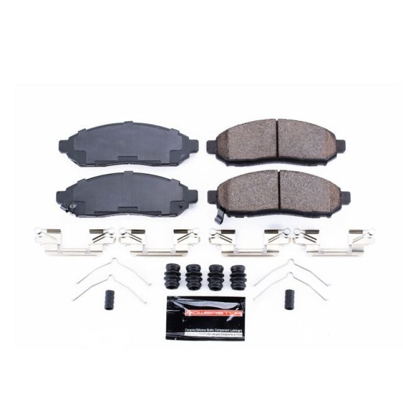 PowerStop — PowerStop - Z23 Daily Driver Carbon-Fiber Ceramic Brake Pads with Hardware Kit