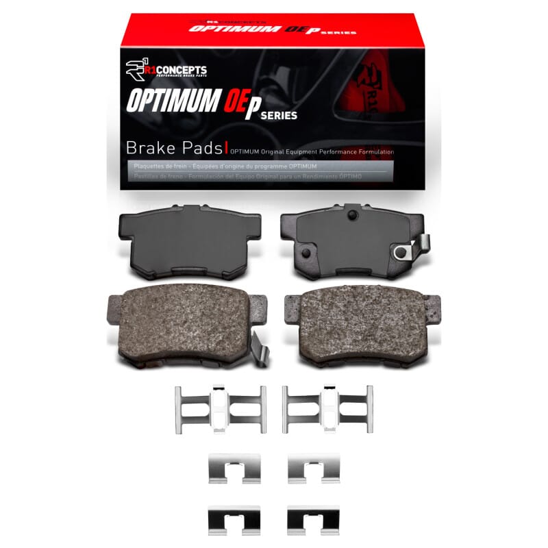 R1 Concepts — R1 1987-2022 Acura Integra Rear R1 Optimum OE Pads & Hardware Kit
R1 Optimum Oe Pads a