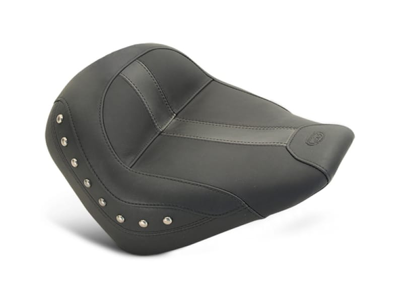 Mustang Motorcycle — Mustang 15-21 Indian Scout Standard Touring Solo Seat w/Studs - Black