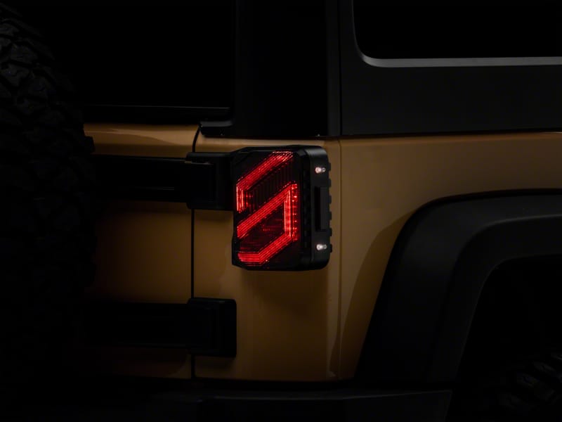 Raxiom — Raxiom 07-18 Jeep Wrangler JK Axial Series Trident LED Tail Lights- Blk Housing (Smoked Lens)
Lights