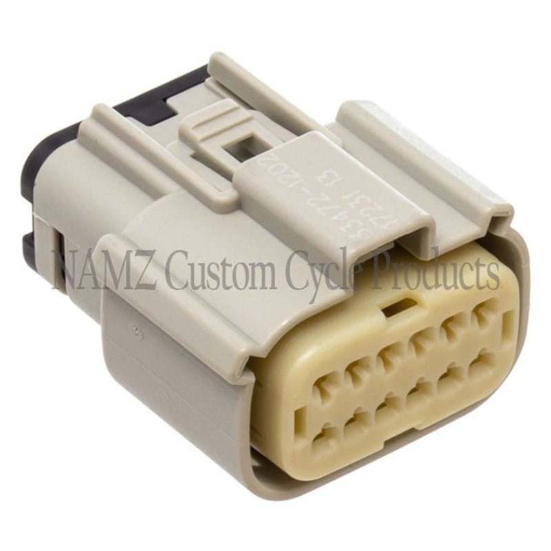 NAMZ — NAMZ 07-23 Touring/LiveWire Main Harness Molex MX-150 12-Position Female - Black (HD 72489-07GY)