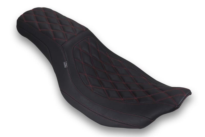Mustang Motorcycle — Mustang 23-25 HD Dble Diamond Low Squareback CVO Road Glide (ST), Rd Glide and Str Glide Black/DC