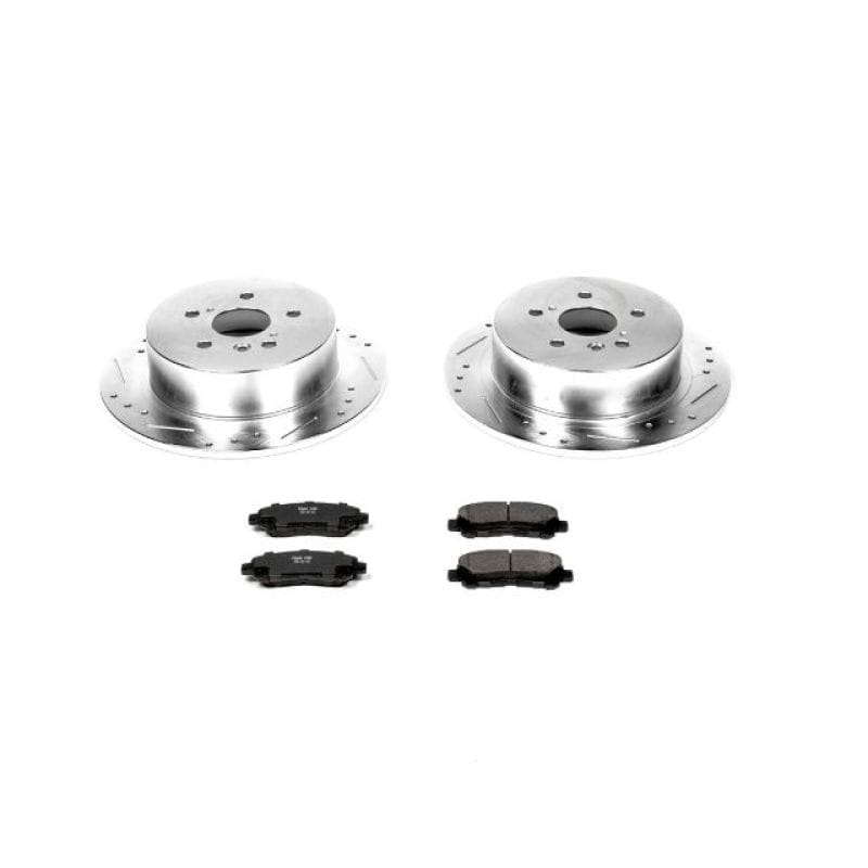 PowerStop — Z23 Daily Driver Carbon-Fiber Ceramic Brake Pad and Drilled & Slotted Rotor Kit