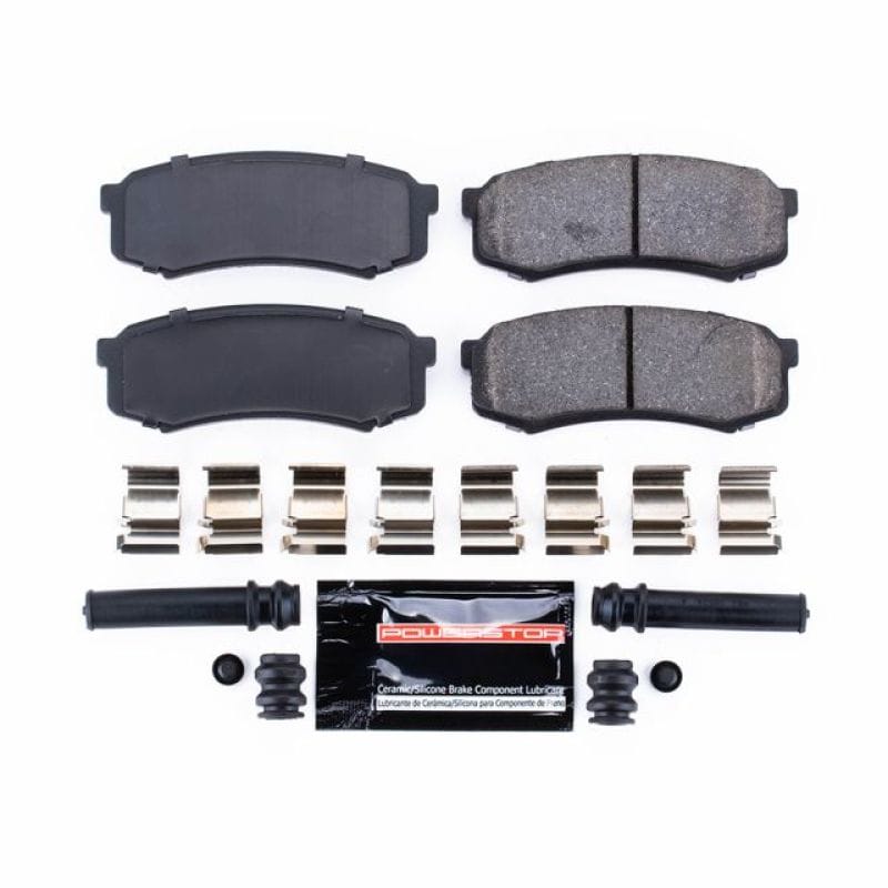PowerStop — PowerStop - Z23 Daily Driver Carbon-Fiber Ceramic Brake Pads with Hardware Kit