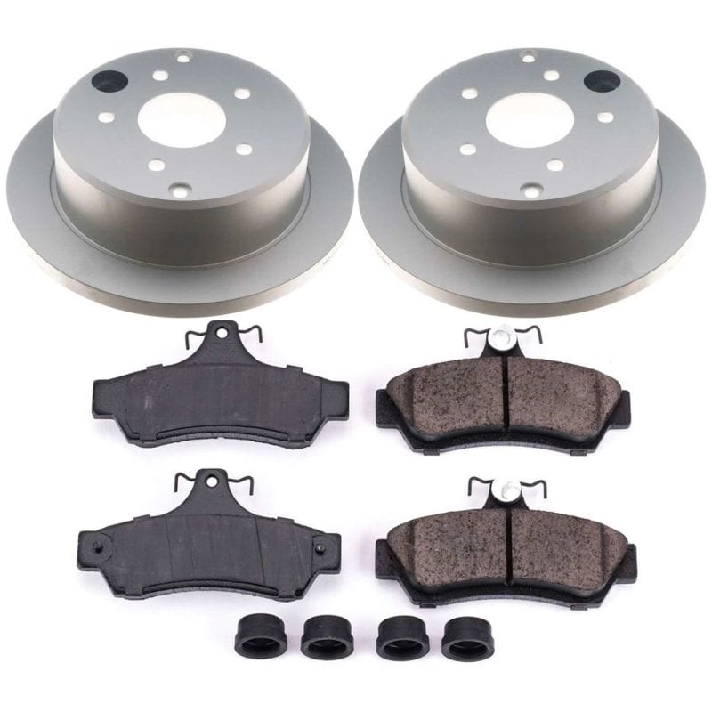 PowerStop — Genuine Geomet Coated Rotor and Low-Dust Ceramic Brake Pad Kit