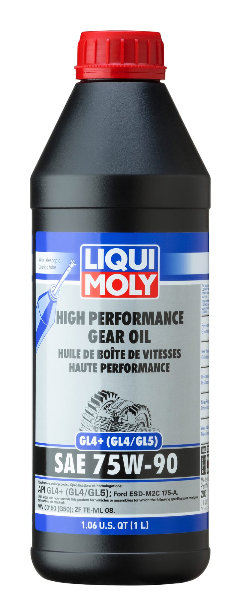 LIQUI MOLY — High Performance Gear Oil (GL4+) SAE 75W-90