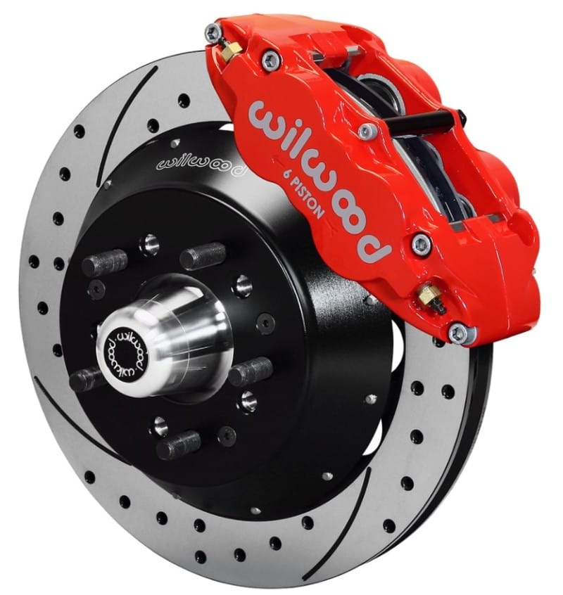 Wilwood — KIT,FRONT,WWE PRO SPINDLE,FNSL6R-DS 14.00 ROTOR,DRILLED,RED