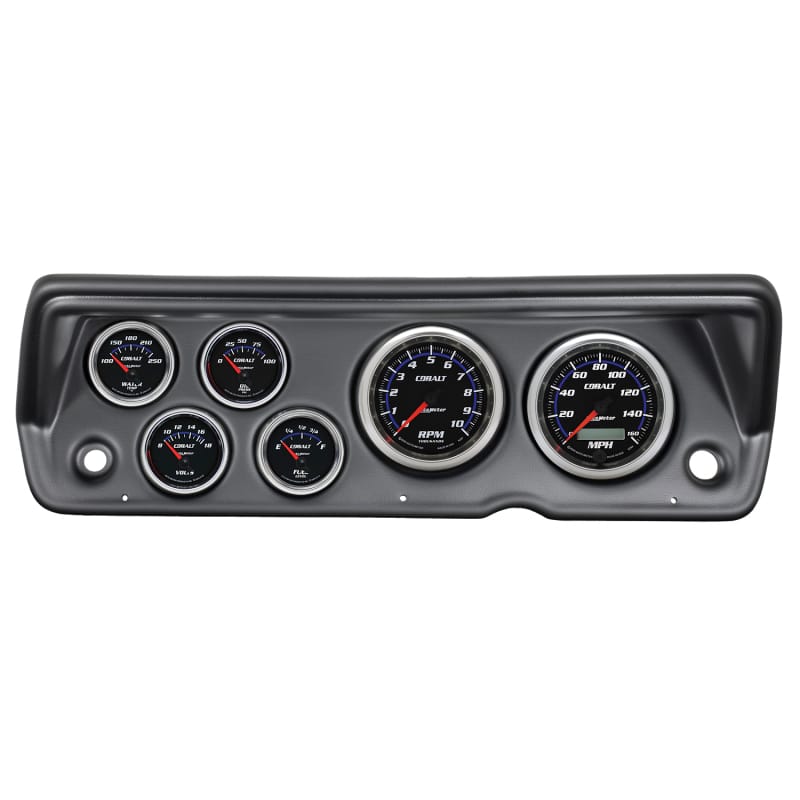 AutoMeter — GAUGE KIT, 6 PC, ABODY/DUSTER/DEMON/DART 70-76, RPM/MPH/FUEL/OILP/WTMP/BAT, CBLT