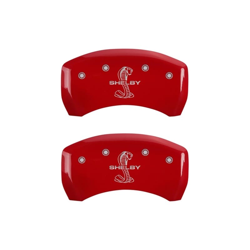MGP — Set Of 2 Caliper Covers, Engraved Rear: Tiffany Snake Red Powder Coat Finish, Si