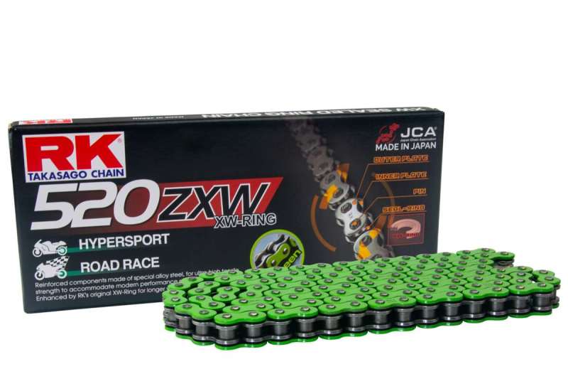 RK Chain — RK Chain MM520ZXW-100L XW-Ring - Green