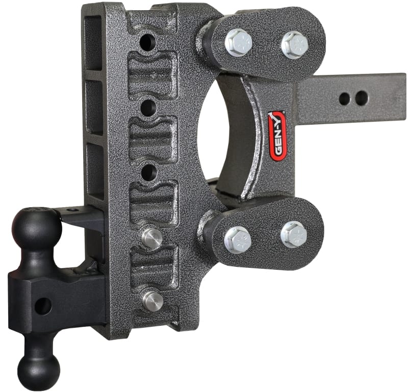 GEN-Y Hitch — Gen-Y The Boss Torsion-Flex 2.5in Shank 9in Drop 32K Hitch w/GH-0161 Dual-Ball/GH-0162 Pintle Lock
Drop Hitch