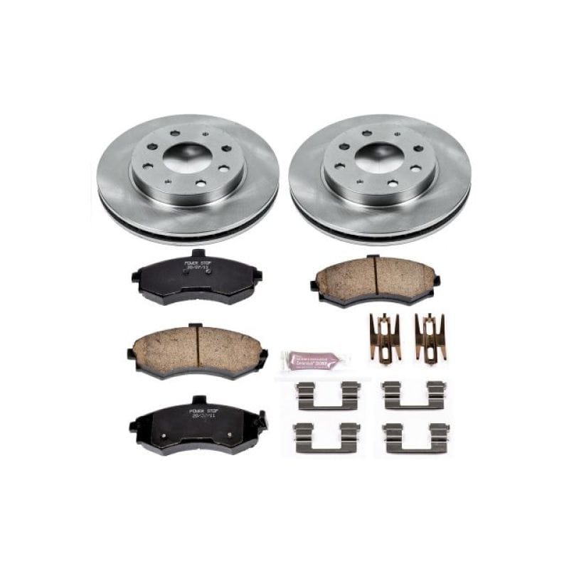 PowerStop — OE Stock Replacement Low-Dust Ceramic Brake Pad and Rotor Kit