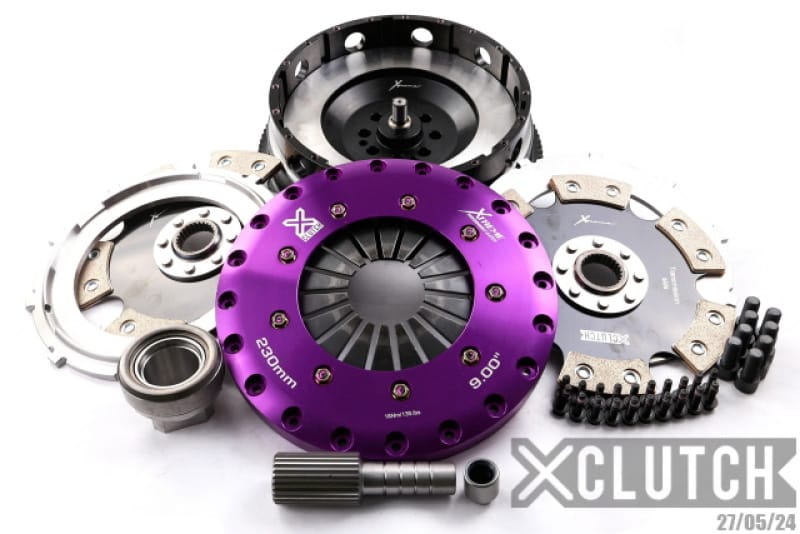 XCLUTCH — Clutch Kit Inc Chromoly Flywheel; 9" Twin Solid Ceramic Clutch Discs
