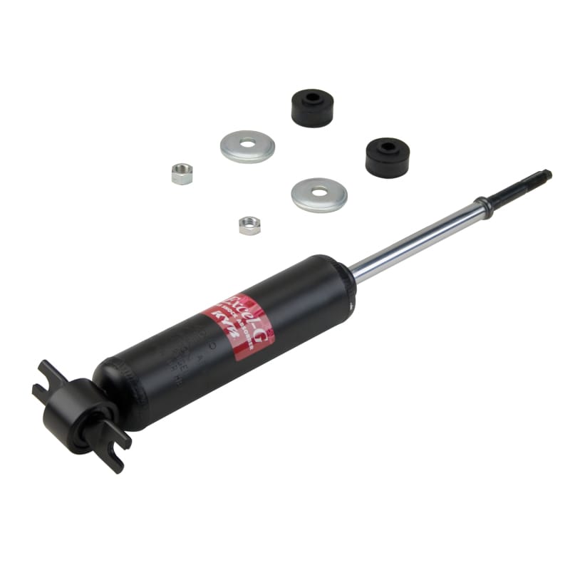 KYB — Ride Comfort may be important, but restoring a vehicles Ride Control, stability, stopping, lane change responsiveness and handling is critical. KYB Excel-G Shocks and Struts are designed for the most important performance purpose: Restoring the vehicles original capabilities. KYB is a world leading supplier of shocks and struts to new vehicle manufacturers and the Excel-G is made on the very same KYB OE assembly lines, uses the same OE quality components and is calibrated to restore original, de
Gas Shock