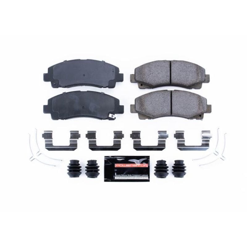 PowerStop — PowerStop - Z23 Daily Driver Carbon-Fiber Ceramic Brake Pads with Hardware Kit