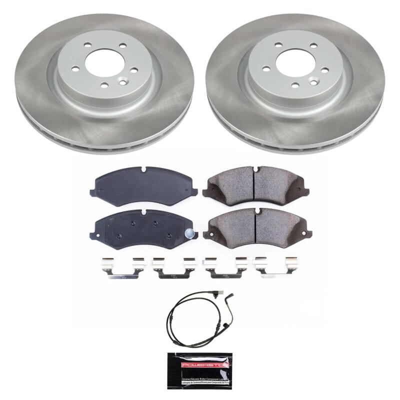 PowerStop — Semi-Coated Rotor and Low-Dust Ceramic Brake Pad Kit