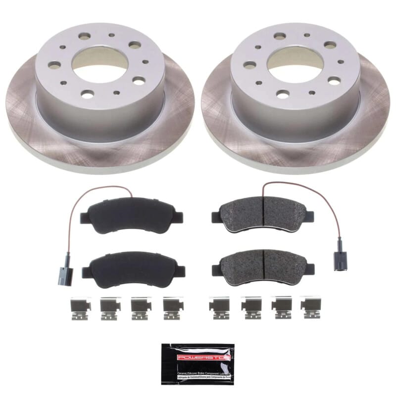 PowerStop — Semi-Coated Rotor and Low-Dust Ceramic Brake Pad Kit