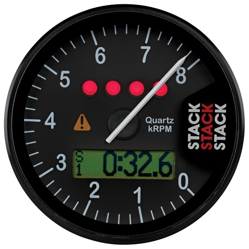 AutoMeter — DISPLAY TACHOMETER, BLACK, 0-8K RPM