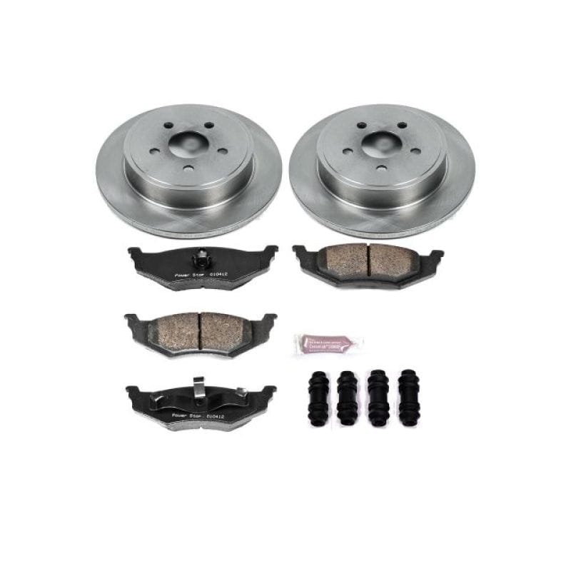 PowerStop — OE Stock Replacement Low-Dust Ceramic Brake Pad and Rotor Kit