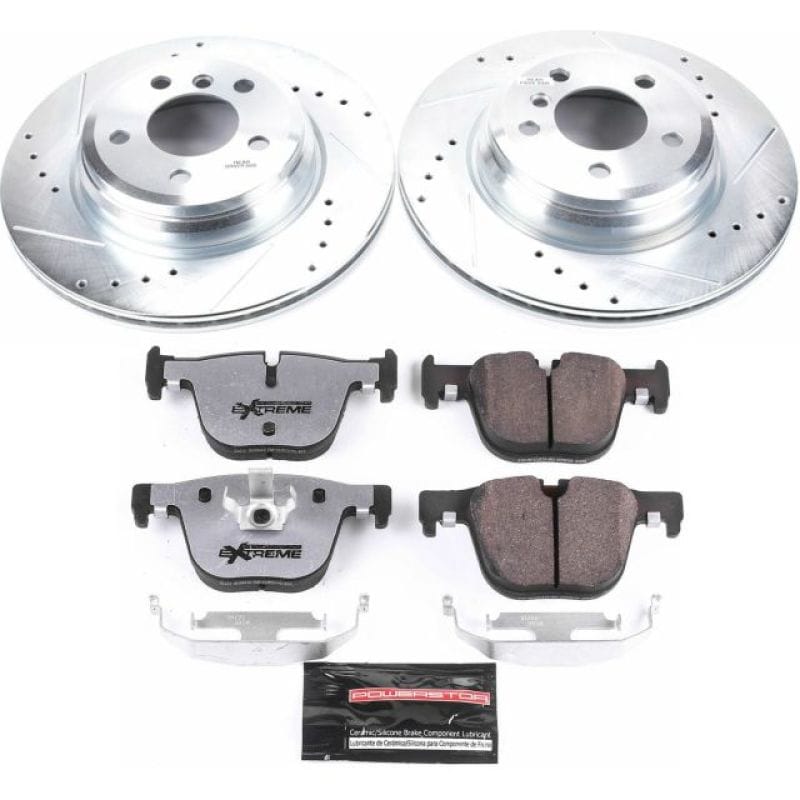 PowerStop — Z26 Street Performance Ceramic Brake Pad and Drilled & Slotted Rotor Kit