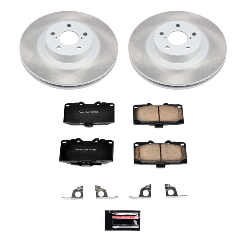 PowerStop — Semi-Coated Rotor and Low-Dust Ceramic Brake Pad Kit