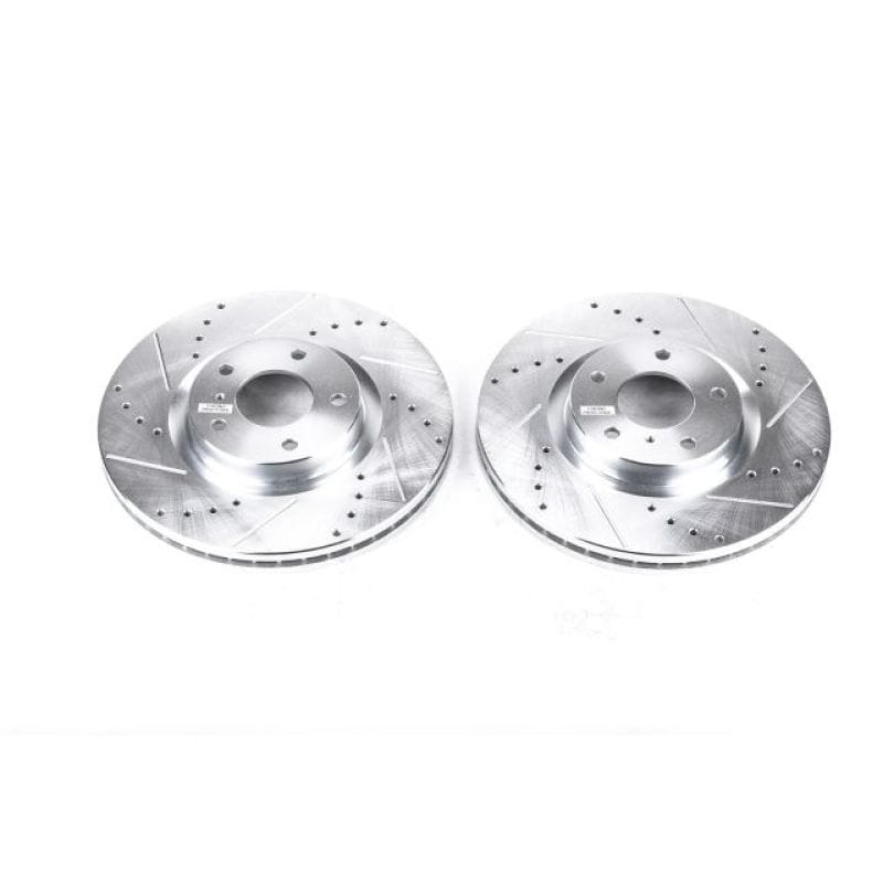 PowerStop — PowerStop Evolution Performance Drilled, Slotted & Plated Brake Rotor Pair