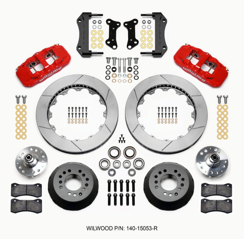 Wilwood — KIT,FRONT,CAMARO/NOVA,67-72,AERO6,15.00 ROTOR,RED
