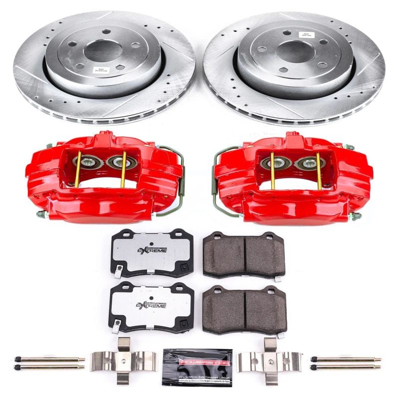 PowerStop — Z26 Street Performance Ceramic Brake Pad, Drilled Slotted Rotor, and Caliper Kit