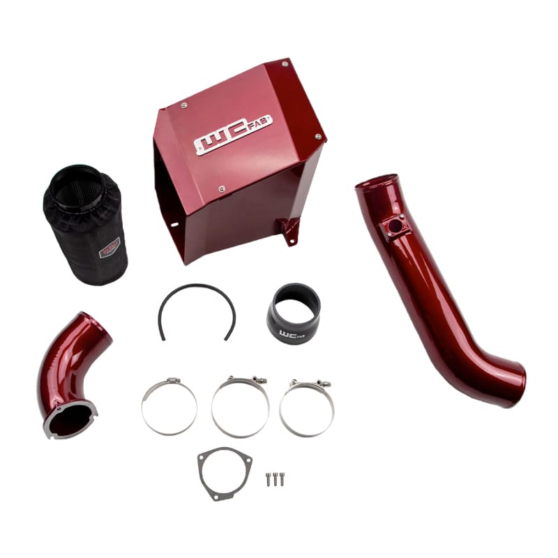 Wehrli — Intake Kit Stage 2, 4in., for 2001-2004 Duramax LB7, WCFab Red