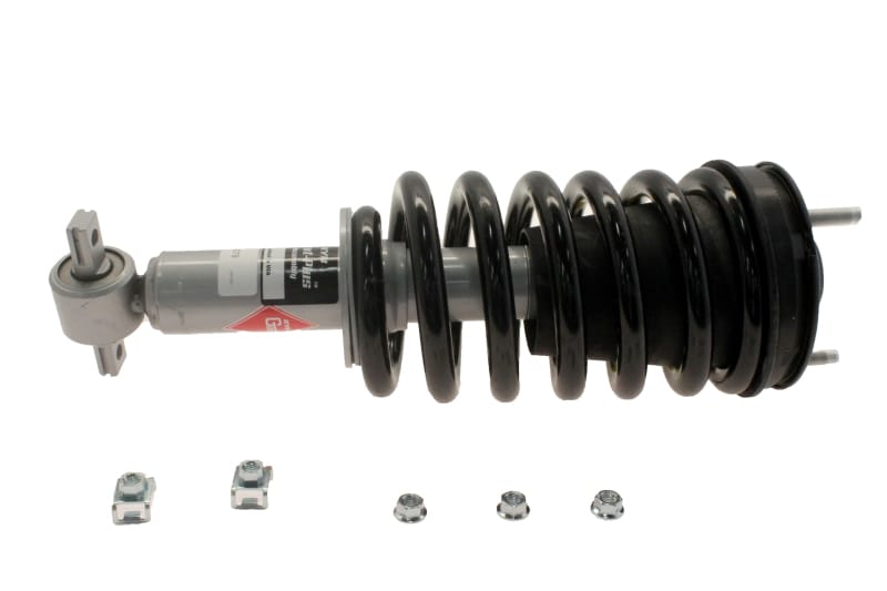 KYB — A strut assembly handles vehicle weight, determines ride height, acts as the steering pivot, controls vehicle stability and can affect a vehicles electronic crash avoidance systems. As an original equipment supplier, KYB understands how your vehicle should ride, handle and perform. The KYB Strut-Plus is engineered to help restore the handling and control capabilities of your vehicle. We start with an Original Equipment (OE) Restoring KYB Strut. High carbon steel coil springs are developed consid
Complete Corner Unit Assembly -Strut, Mount and Spring
