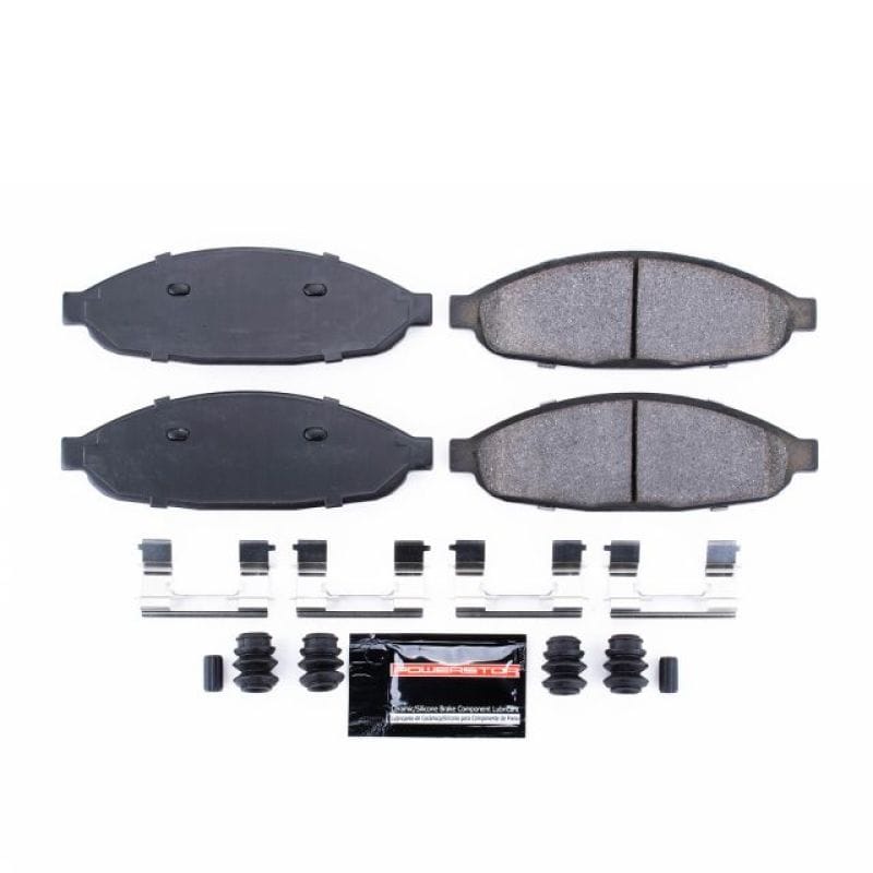PowerStop — PowerStop - Z23 Daily Driver Carbon-Fiber Ceramic Brake Pads with Hardware Kit