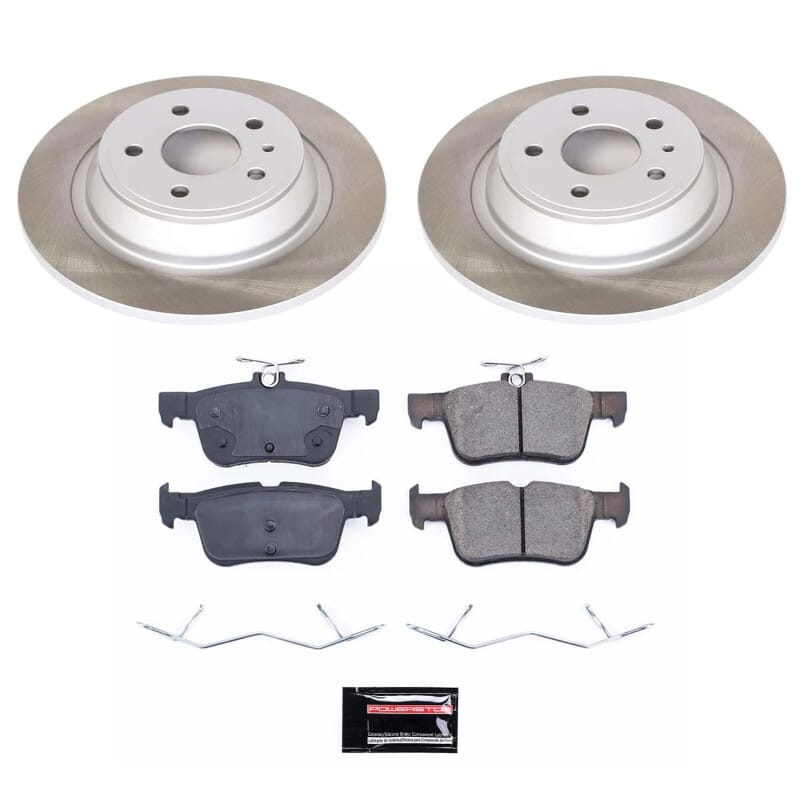 PowerStop — Semi-Coated Rotor and Low-Dust Ceramic Brake Pad Kit