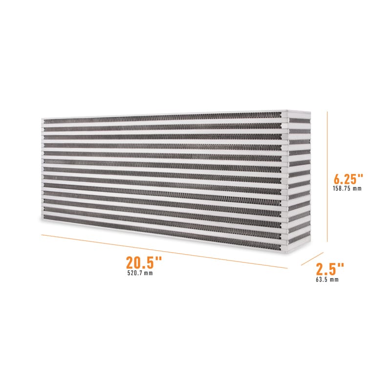 Mishimoto — Universal Air-to-Air Race Intercooler Core 20.5in x 6.25in x 2.5in