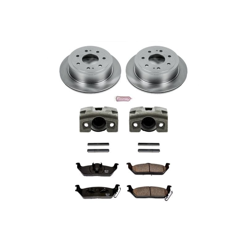 PowerStop — OE Stock Replacement Low-Dust Ceramic Brake Pad, Rotor and Caliper Kit
