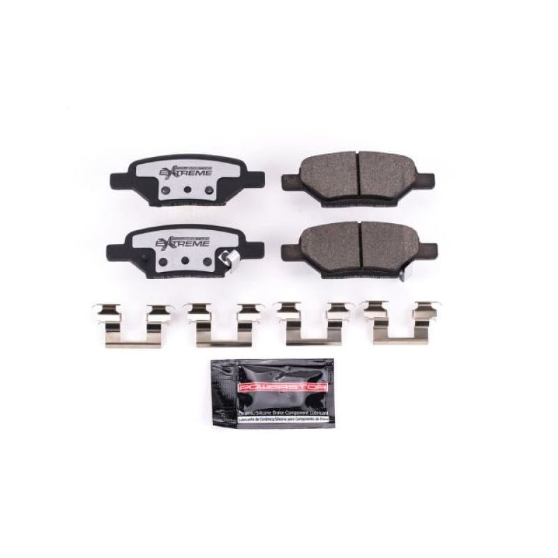 PowerStop — PowerStop - Z26 Performance Carbon-Fiber Ceramic Brake Pads with Hardware Kit