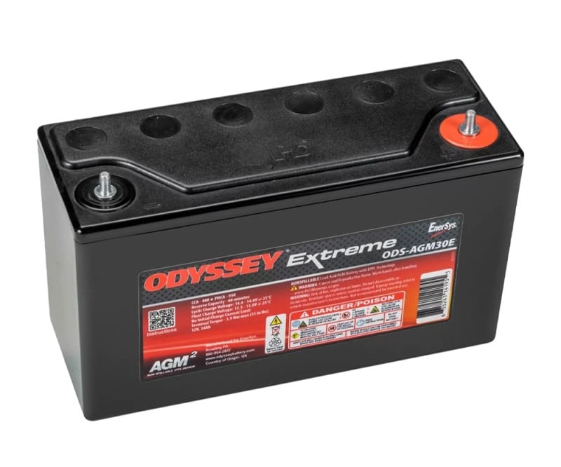 Odyssey Battery — battery, powersports, Odyssey ODS-AGM30E, 6mm stud post