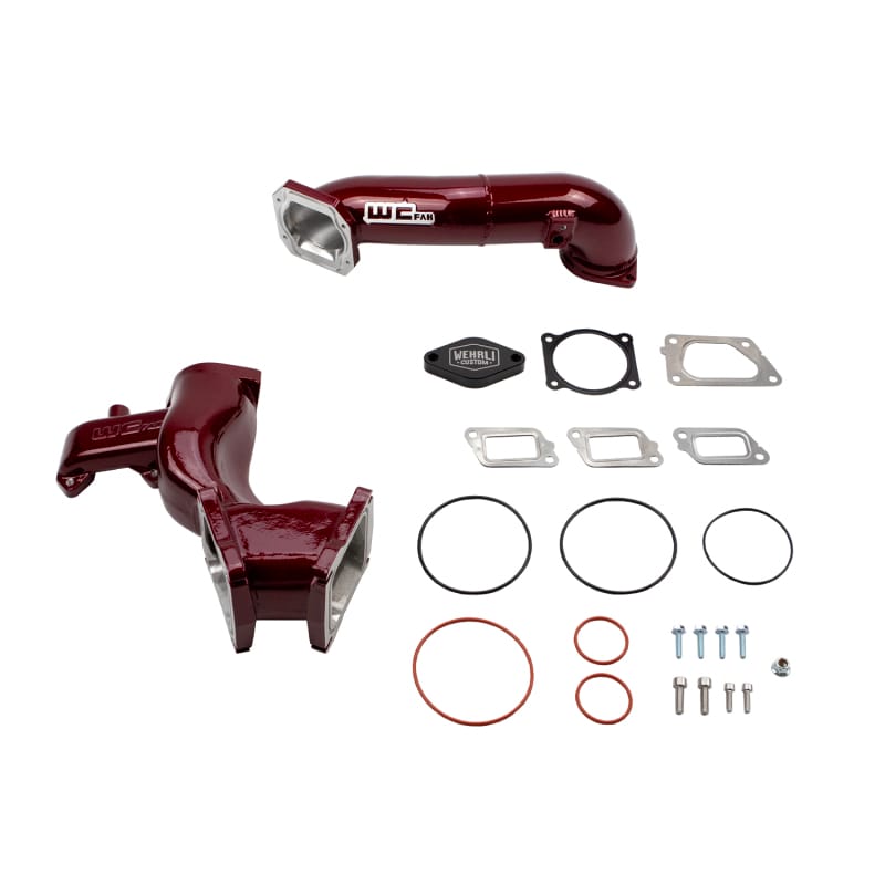 Wehrli — Y-Bridge Kit, High Flow, 2011-2016 LML Duramax, WCFab Red