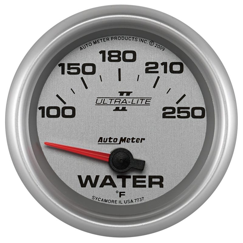 AutoMeter — GAUGE, WATER TEMP, 2 5/8", 100-250?F, ELECTRIC, ULTRA-LITE II