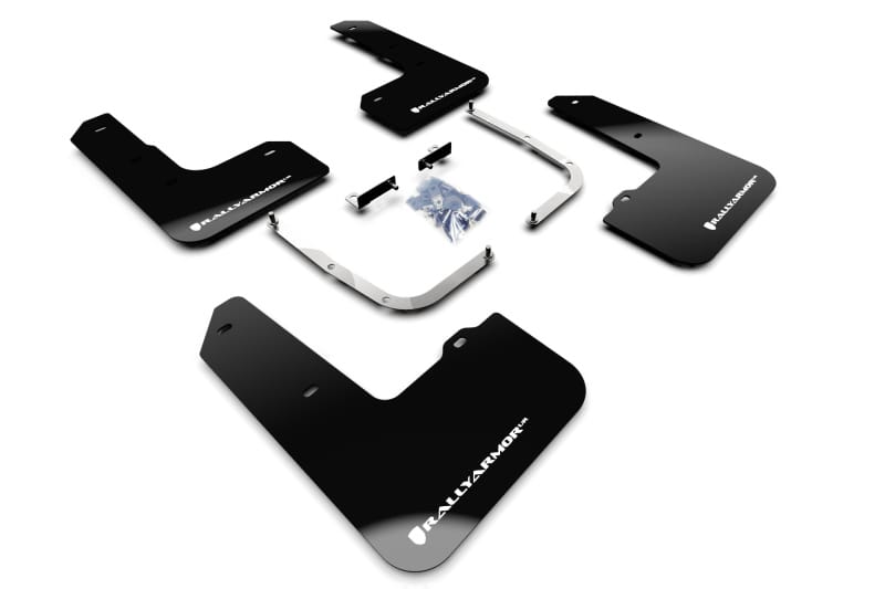Rally Armor — Black Mud Flap/White Logo