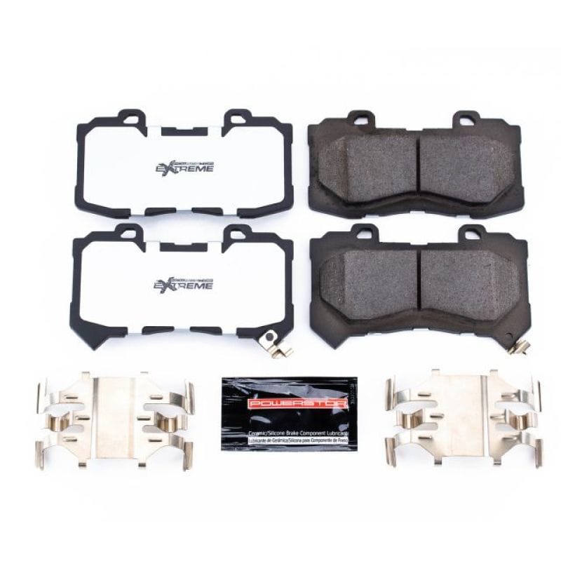 PowerStop — PowerStop - Z36 Truck and SUV Carbon-Fiber Ceramic Brake Pads with Hardware Kit