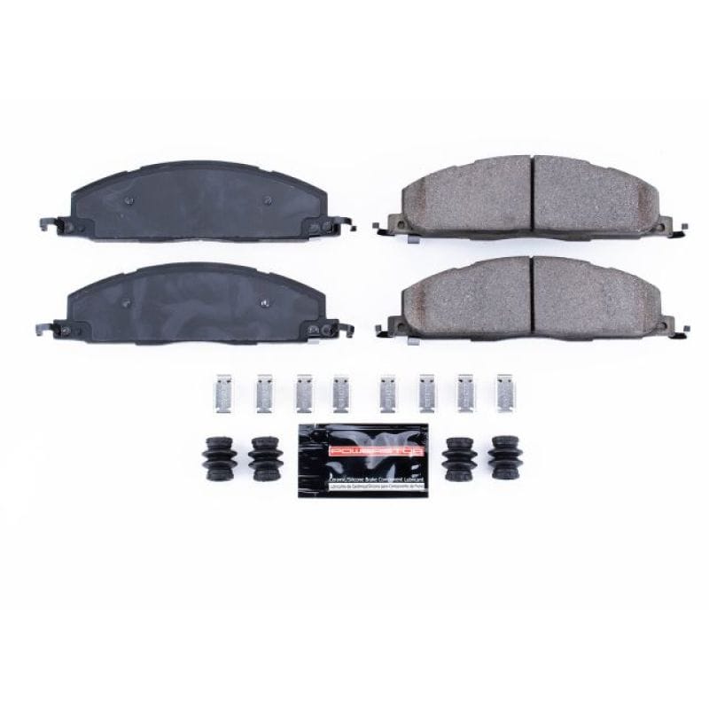 PowerStop — PowerStop - Z23 Daily Driver Carbon-Fiber Ceramic Brake Pads with Hardware Kit