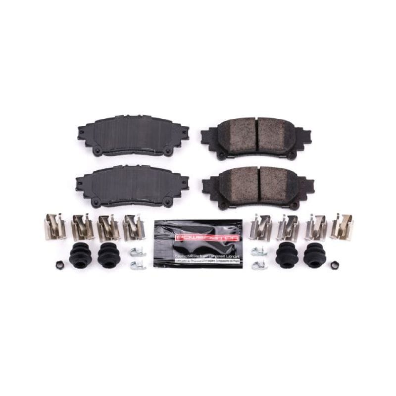 PowerStop — PowerStop - Z23 Daily Driver Carbon-Fiber Ceramic Brake Pads with Hardware Kit