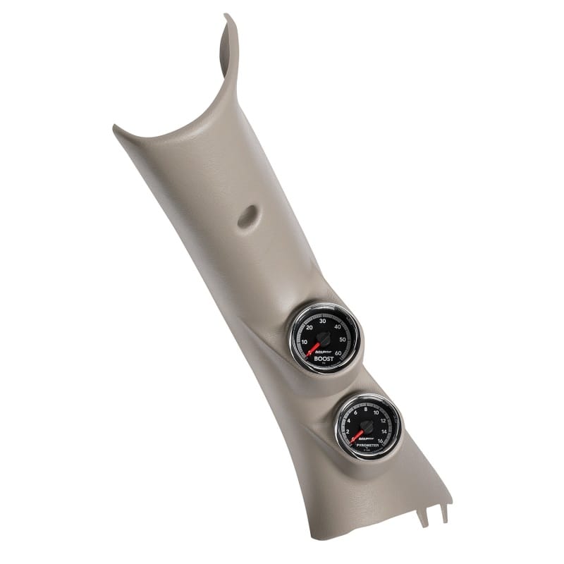AutoMeter — DIESEL GAUGE KIT, A-PILLAR, RAM 10-19, BOOST/EGT, 60PSI/2000?F, FACT. MATCH